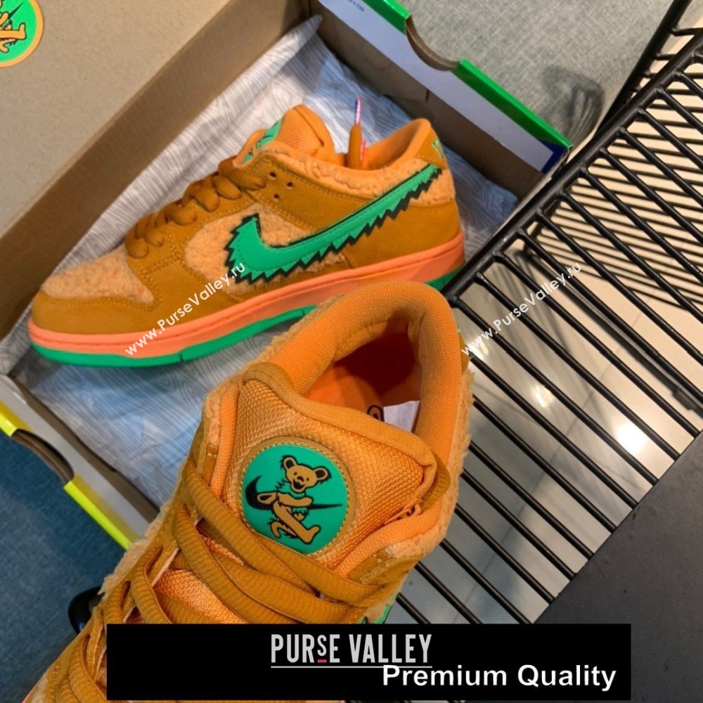 Grateful Dead X Nike SB Dunk Low QS" YELLOW BEAR" sneakers 05 (GD0768-5201)