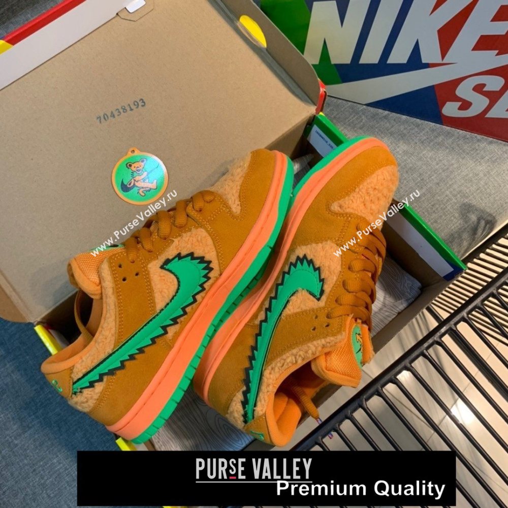 Grateful Dead X Nike SB Dunk Low QS" YELLOW BEAR" sneakers 05 (GD0768-5201)