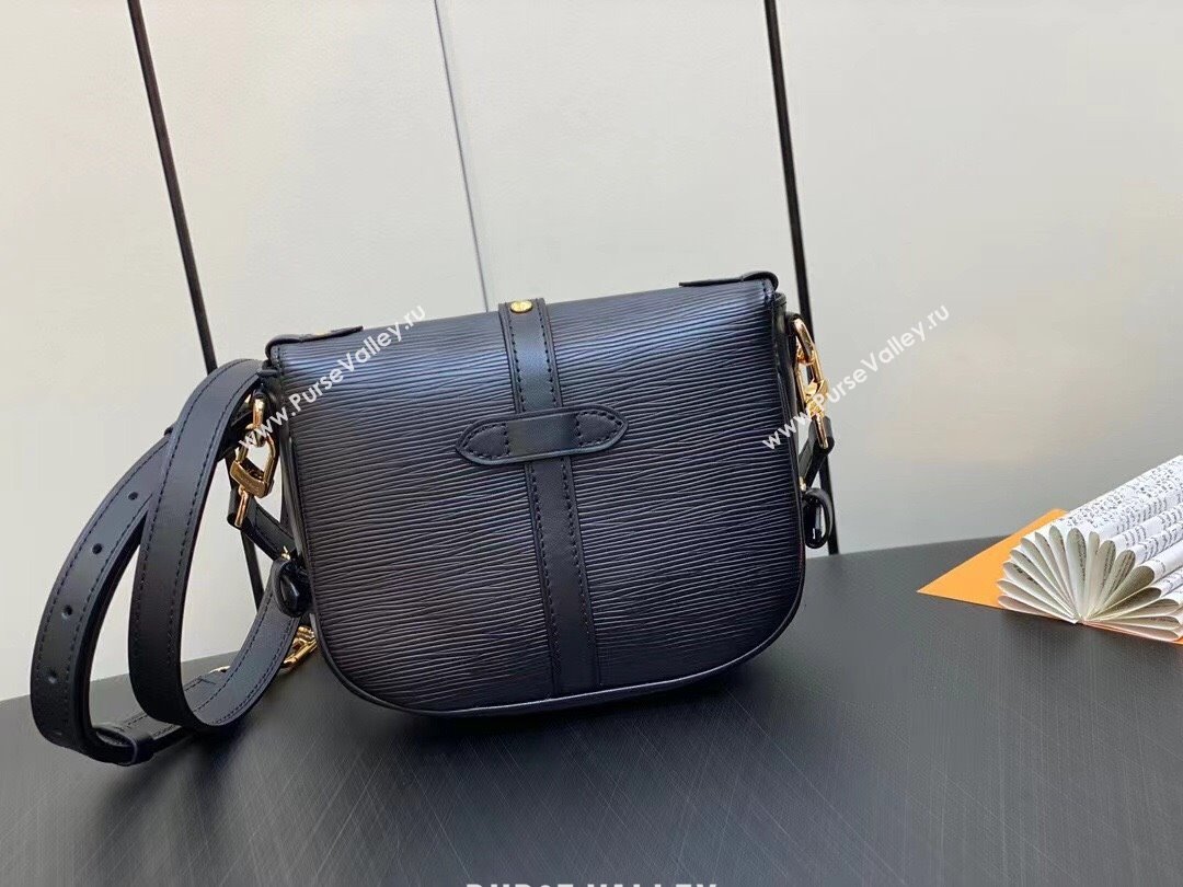 louis vuitton Saumur BB bag in EPI leather black M23469 2023 (kiki-230928-02)