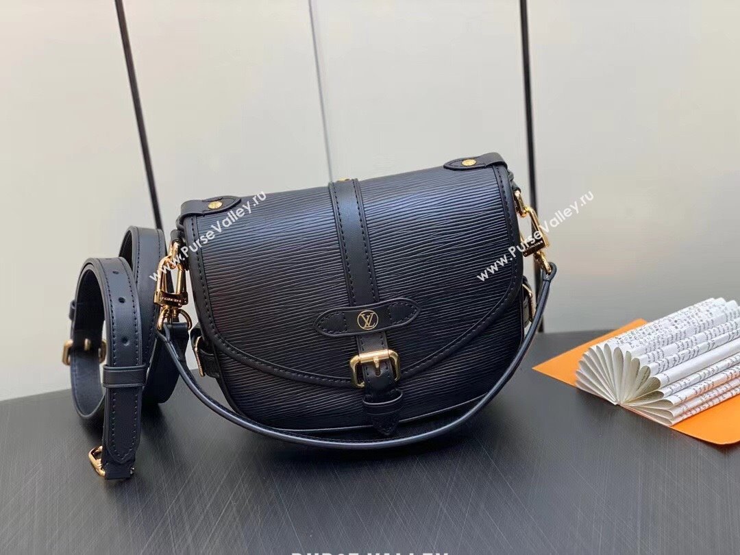 louis vuitton Saumur BB bag in EPI leather black M23469 2023 (kiki-230928-02)