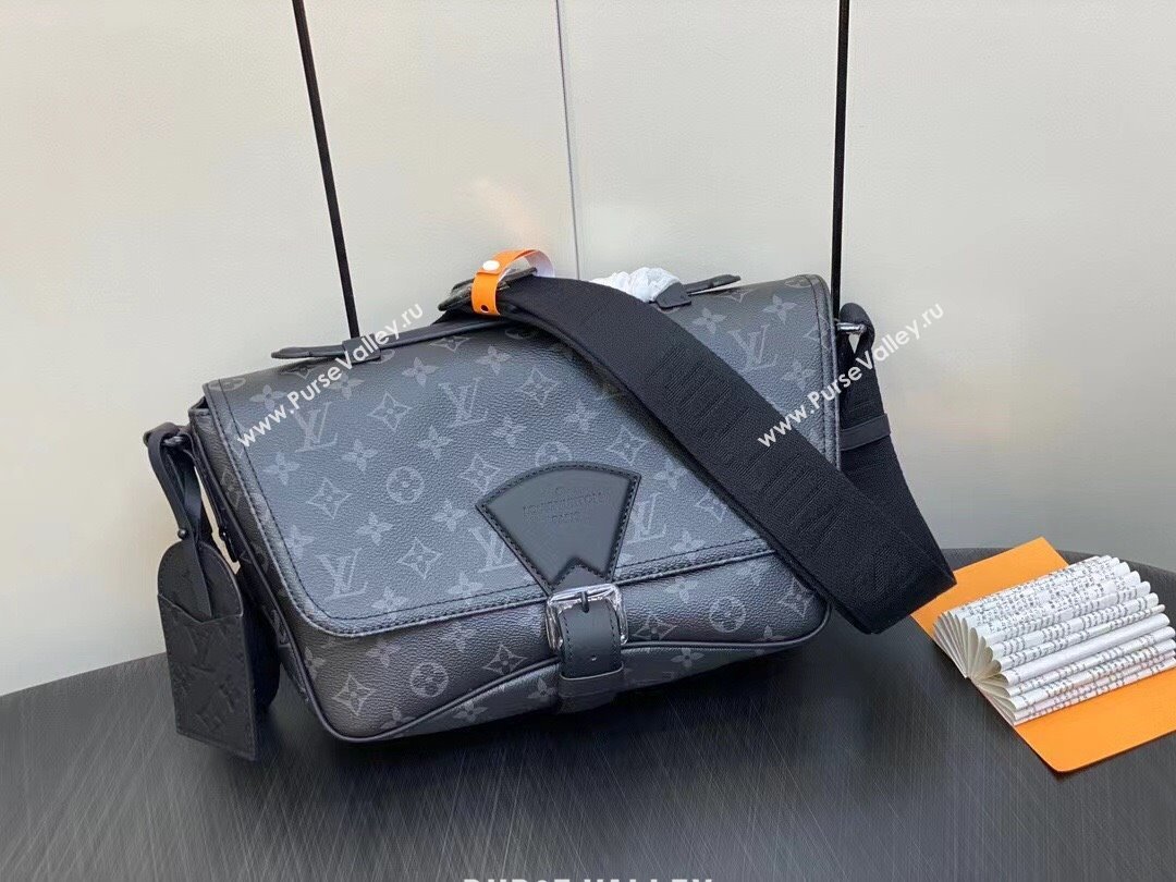 Louis Vuitton Monogram Eclipse Montsouris Messenger Bag M46685 2023 (kiki-230928-11)