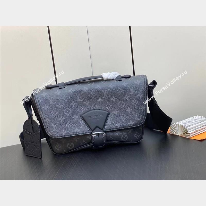 Louis Vuitton Monogram Eclipse Montsouris Messenger Bag M46685 2023 (kiki-230928-11)