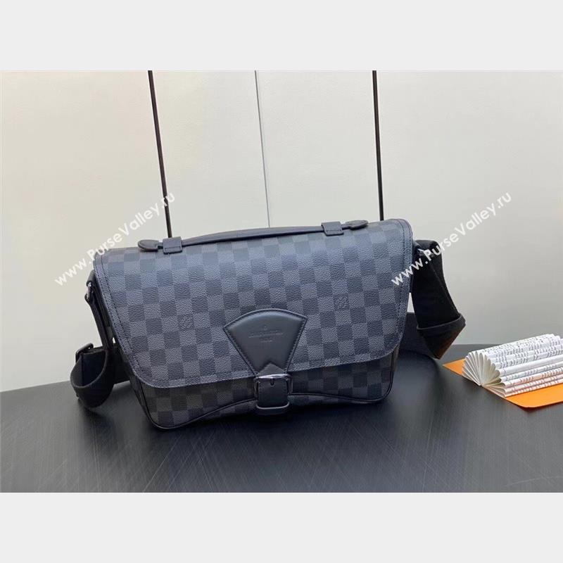 Louis Vuitton Damier Graphite Montsouris Messenger Bag M46685 2023 (kiki-230928-13)