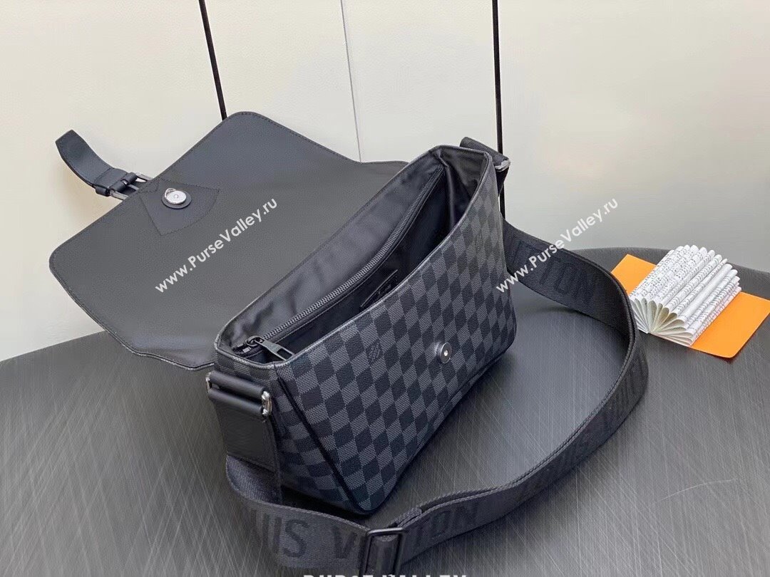 Louis Vuitton Damier Graphite Montsouris Messenger Bag M46685 2023 (kiki-230928-13)