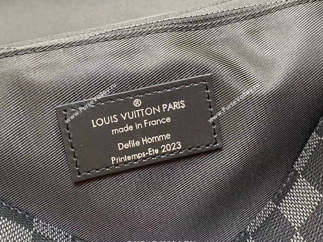 Louis Vuitton Damier Graphite Montsouris Messenger Bag M46685 2023 (kiki-230928-13)