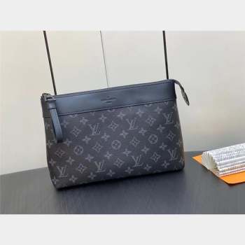 LOUIS VUITTON Monogram Eclipse Canvas POCHETTE VOYAGE SOUPLE M82543 2023 (kiki-230928-16)