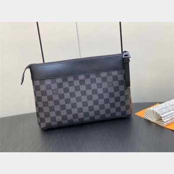 LOUIS VUITTON Damier Graphite Canvas POCHETTE VOYAGE SOUPLE M82543 2023 (kiki-230928-17)