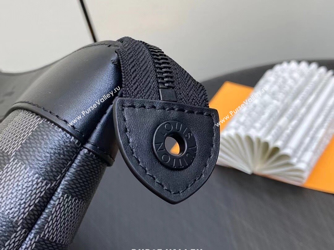 LOUIS VUITTON Damier Graphite Canvas POCHETTE VOYAGE SOUPLE M82543 2023 (kiki-230928-17)