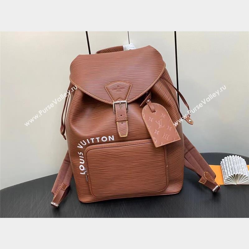 louis vuitton Montsouris Backpack in EPI leather Cognac M23099 2023 (kiki-230928-03)