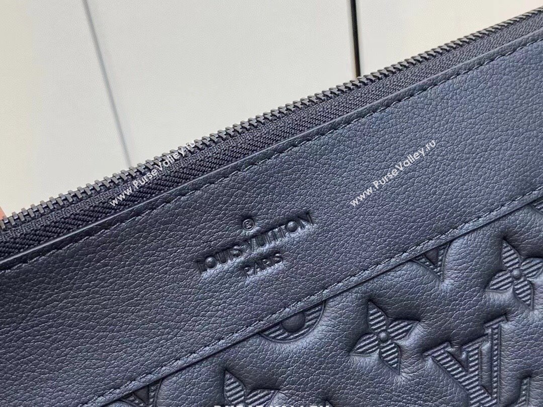 LOUIS VUITTON Monogram Empreinte POCHETTE VOYAGE SOUPLE M82543 2023 (kiki-230928-18)