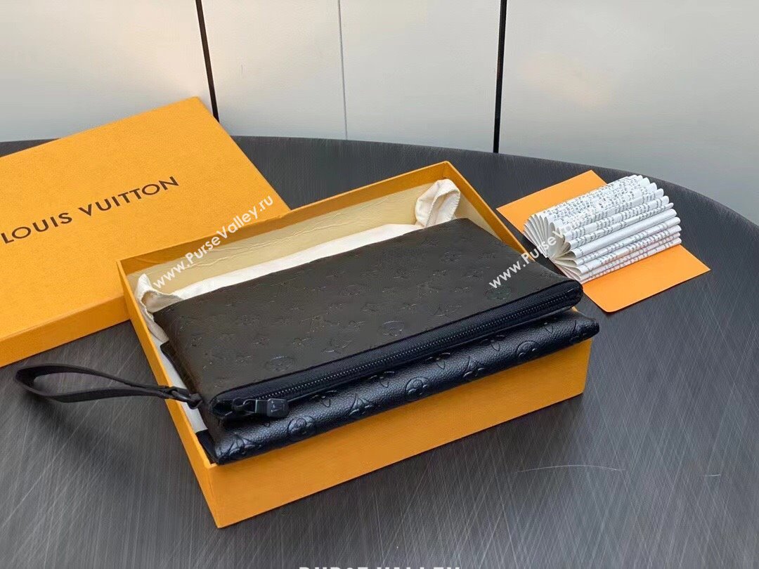 LOUIS VUITTON S LOCK POCHETTE BLACK M82559 2023 (kiki-230928-19)