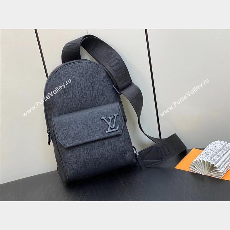 louis vuitton Pilot Slingbag M23736 BLACK 2023 (kiki-230928-20)