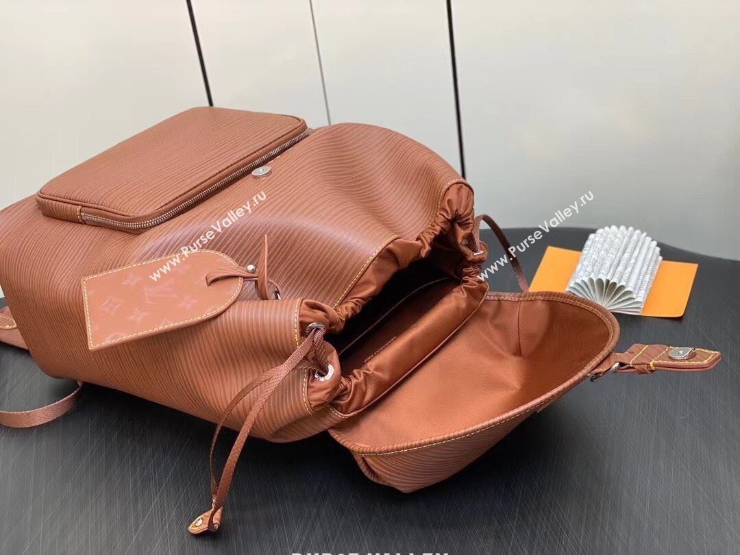 louis vuitton Montsouris Backpack in EPI leather Cognac M23099 2023 (kiki-230928-03)