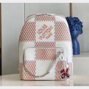 Louis Vuitton DAMIER SPRAY Racer Backpack M20664 2023 (kiki-230928-23)