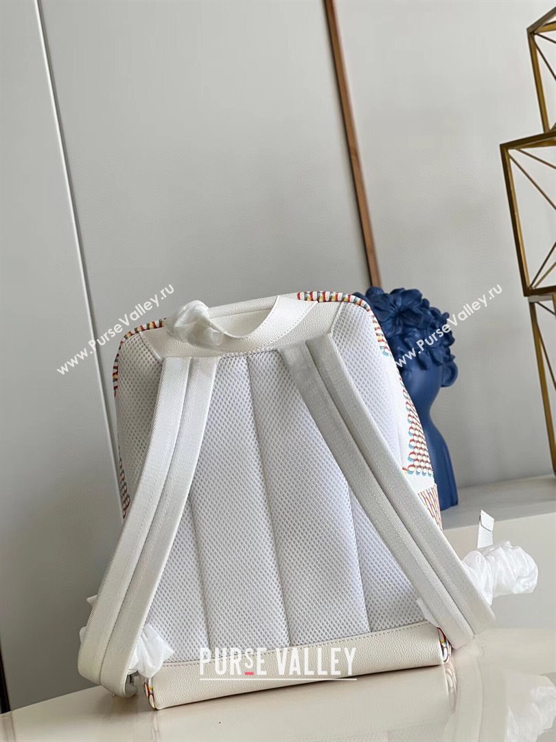 Louis Vuitton DAMIER SPRAY Racer Backpack M20664 2023 (kiki-230928-23)