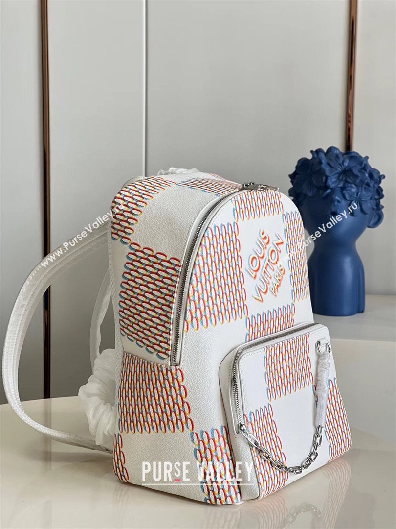 Louis Vuitton DAMIER SPRAY Racer Backpack M20664 2023 (kiki-230928-23)