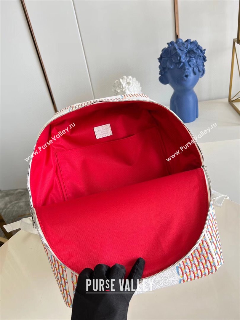 Louis Vuitton DAMIER SPRAY Racer Backpack M20664 2023 (kiki-230928-23)