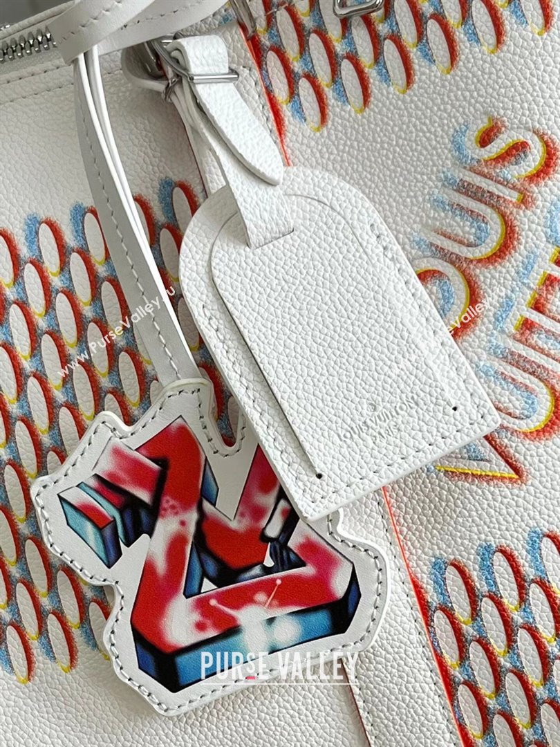 louis vuitton DAMIER SPRAY Keepall 50 M20563 2023 (kiki-230928-24)