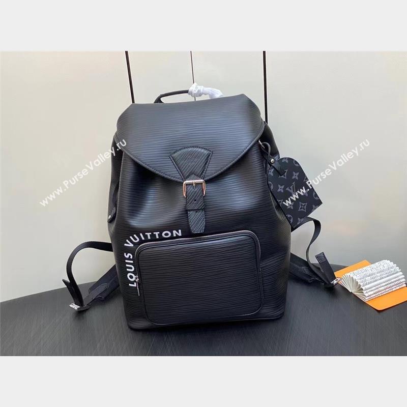 louis vuitton Montsouris Backpack in EPI leather BLACK M23099 2023 (kiki-230928-05)