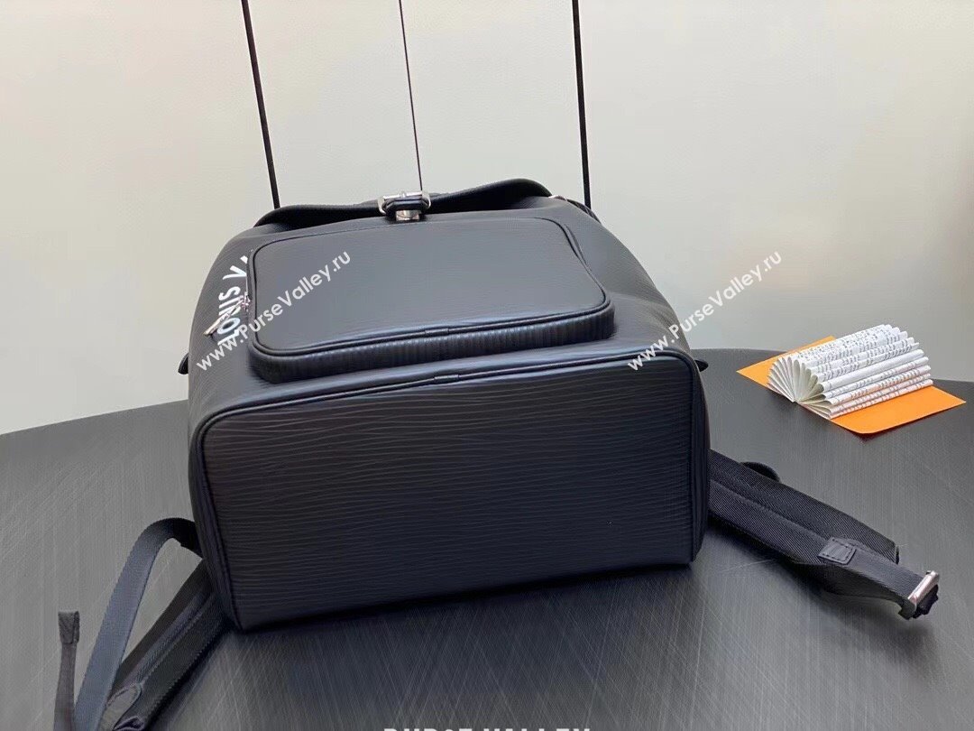 louis vuitton Montsouris Backpack in EPI leather BLACK M23099 2023 (kiki-230928-05)