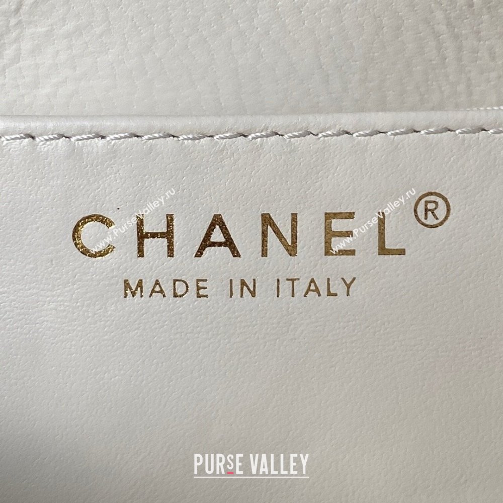 Chanel Lambskin & Gold-Tone Metal Small Messenger Bag AS4609 white 2024 (jiyuan-231128-03)