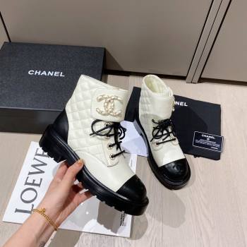 Chanel new cc boots white 2020 (modeng-20201649)