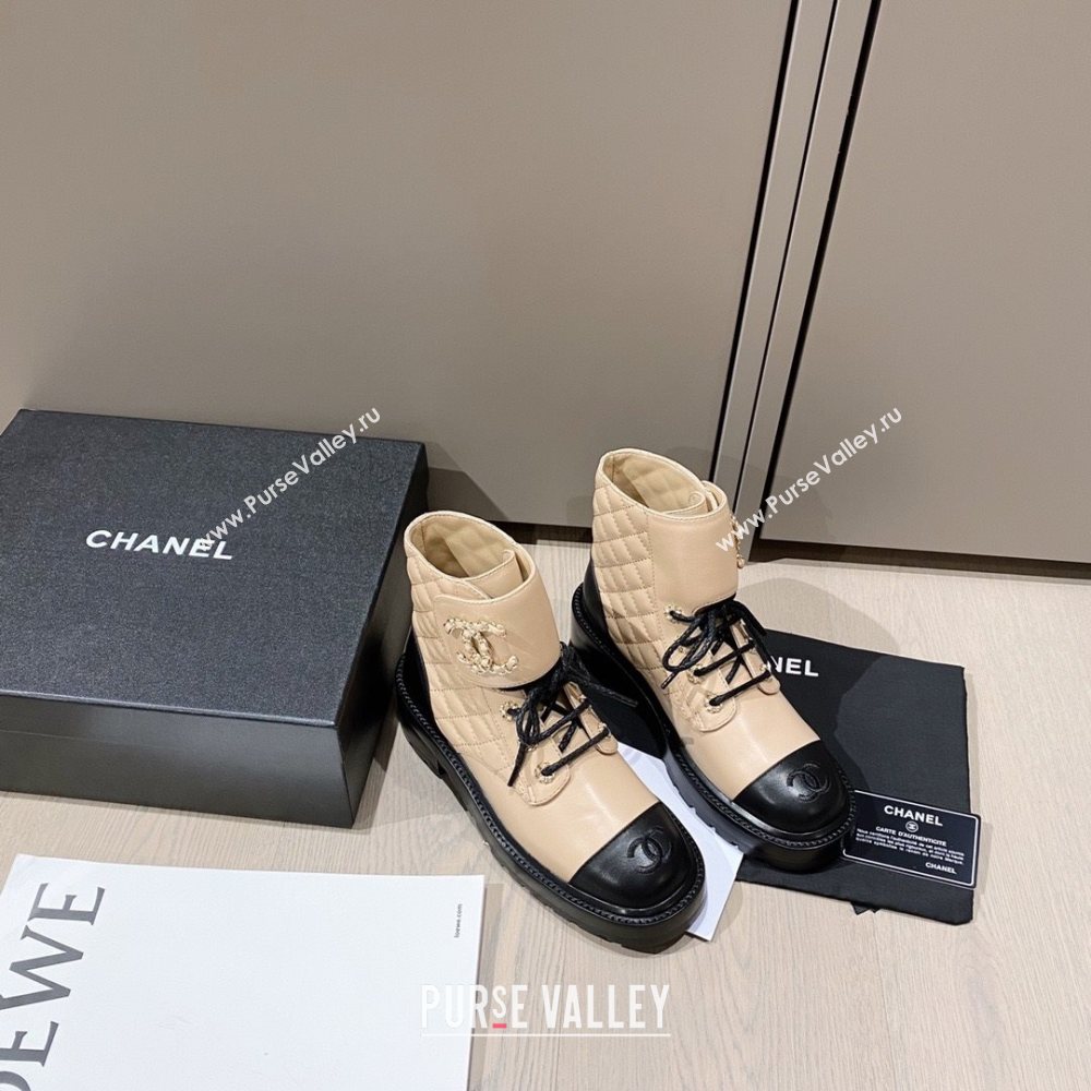 Chanel new cc boots beige 2020 (modeng-202092149)