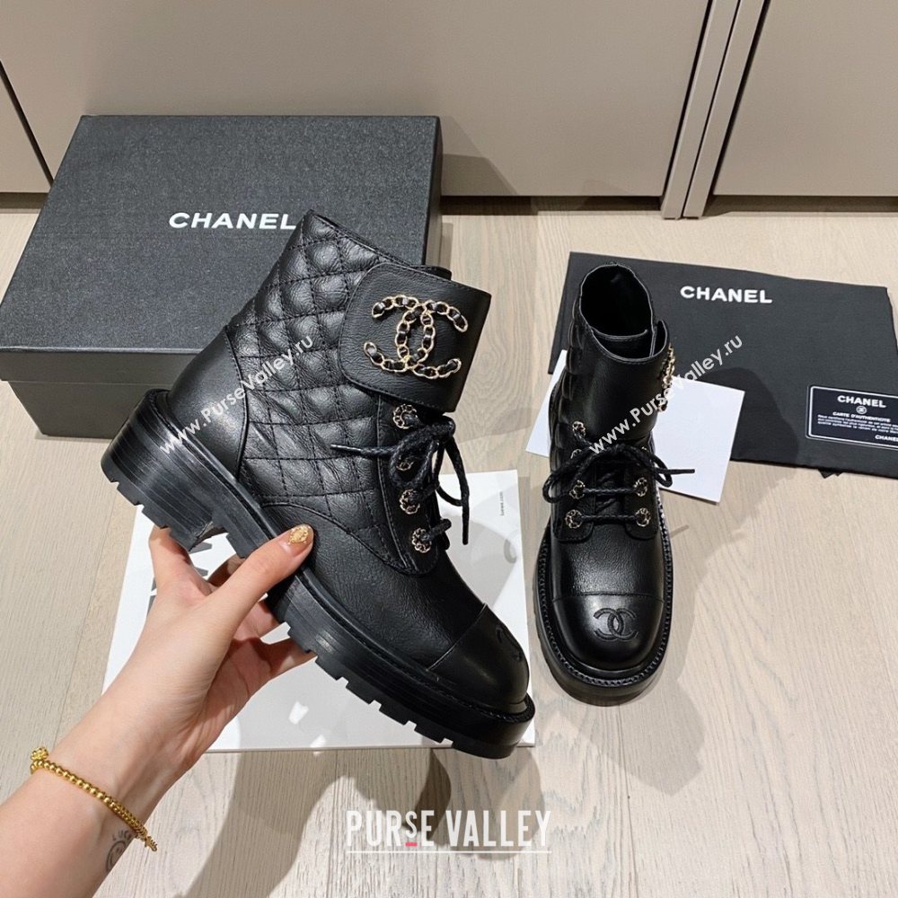 Chanel new cc boots black 2020 (modeng-20202149)