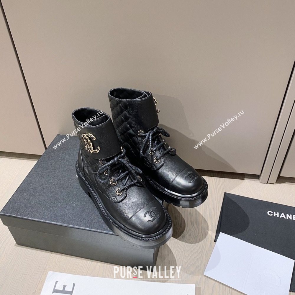 Chanel new cc boots black 2020 (modeng-20202149)