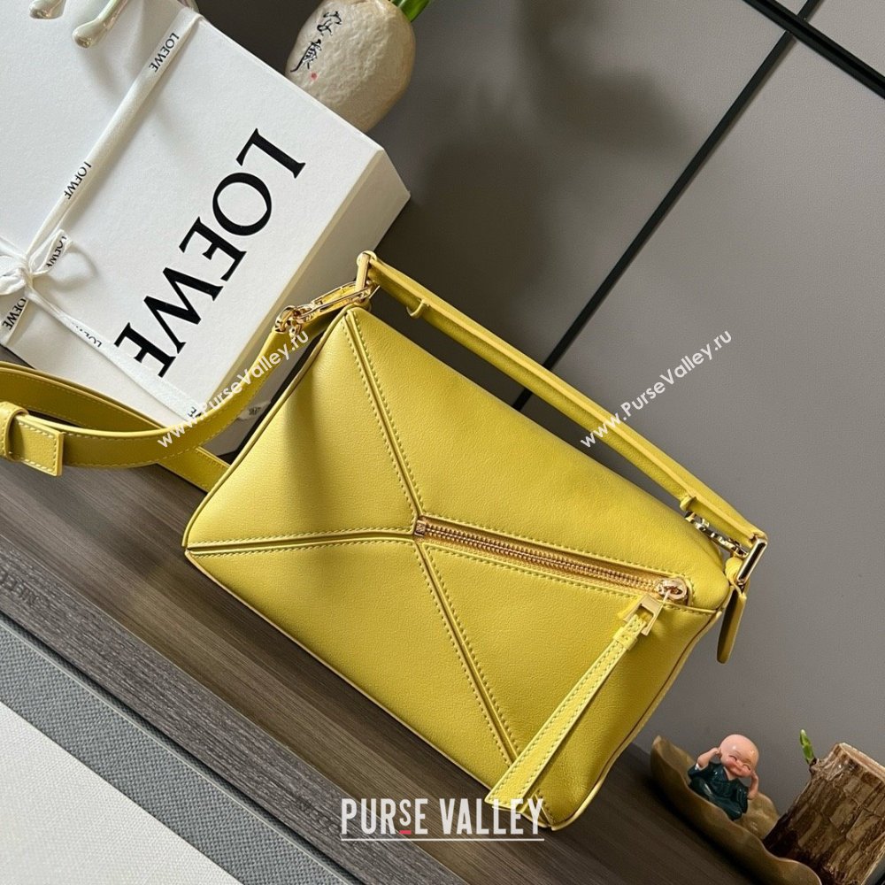 LOEWE Small Puzzle bag in classic calfskin Bright Ochre 2024 (yongsheng-240412-15)