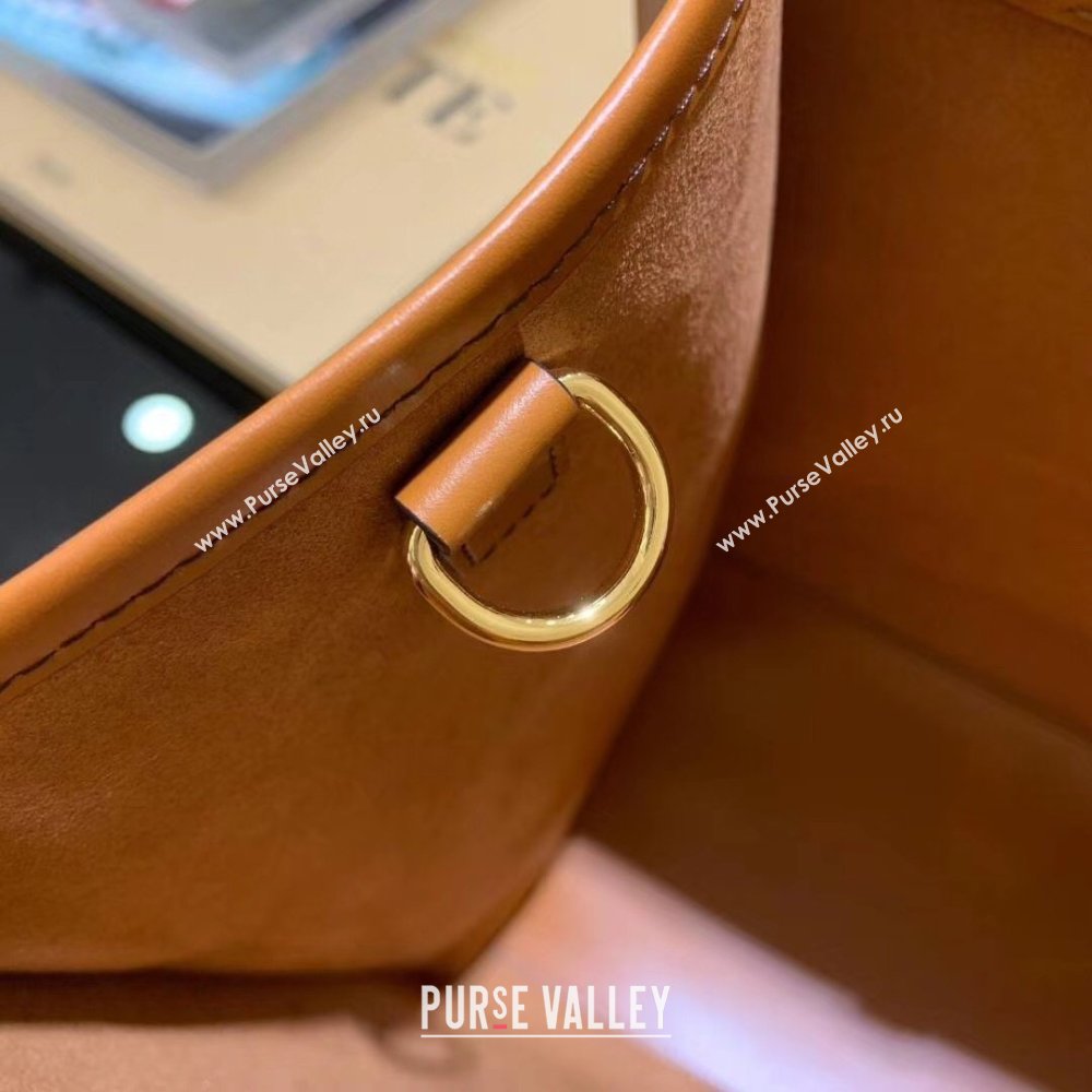 Fendi Leather Sunshine Shopper Tote Bag Brown 2020 (boxini-20042013)