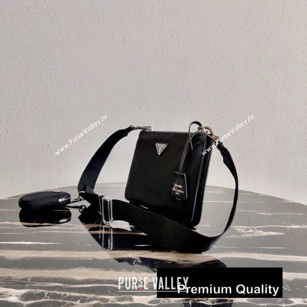 Prada Nylon Re-Edition 2000 Shoulder Bag 1BH046 Black 2020 (ziyin-20080403)