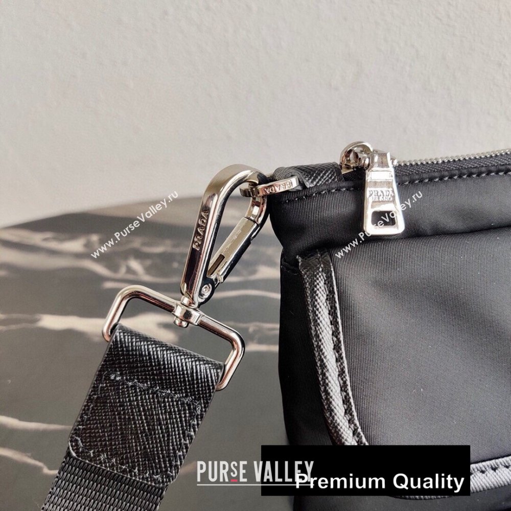 Prada Nylon Pouch Bag 2NH011 Black/Triangle Logo 2020 (ziyin-20080406)