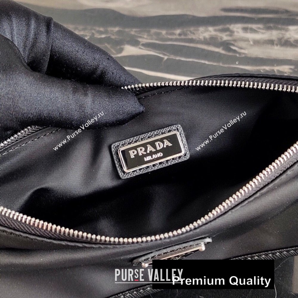 Prada Nylon Pouch Bag 2NH011 Black/Triangle Logo 2020 (ziyin-20080406)