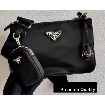 Prada Nylon Re-Edition 2000 Shoulder Bag 1BH046 Black 2020 (ziyin-20080403)