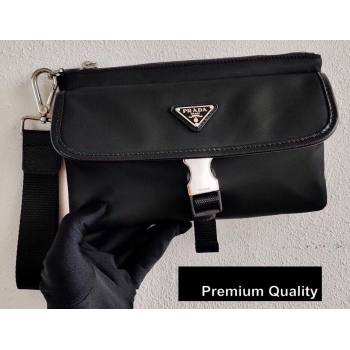 Prada Nylon Pouch Bag 2NH011 Black/Triangle Logo 2020 (ziyin-20080406)