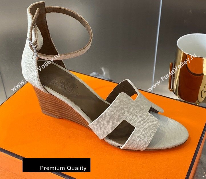Hermes Heel 7cm Legend Sandals Creamy 2020 (modeng-20080403)