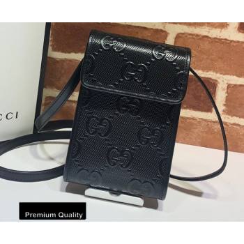 Gucci GG Embossed Mini Bag 625571 Black 2020 (delihang-20080420)