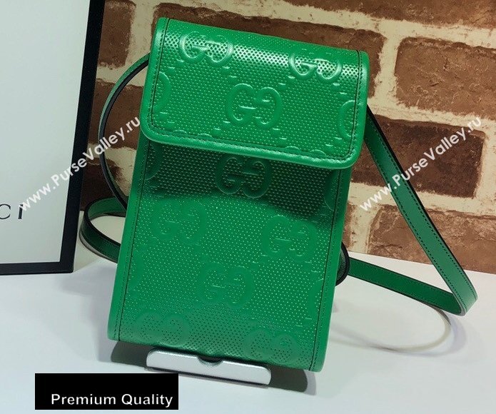 Gucci GG Embossed Mini Bag 625571 Green 2020 (delihang-20080421)