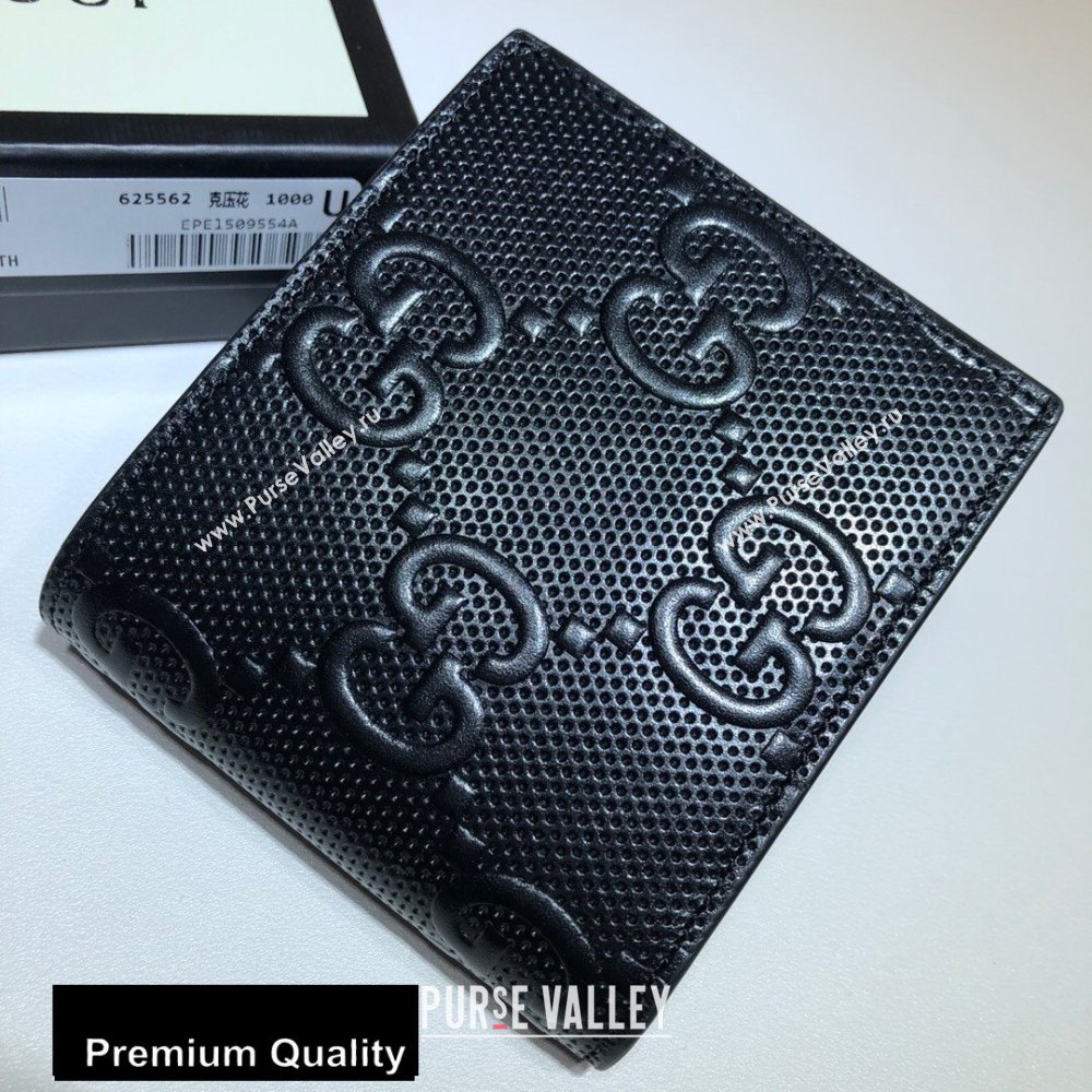 Gucci GG Embossed Wallet 625562 Black 2020 (delihang-20080416)