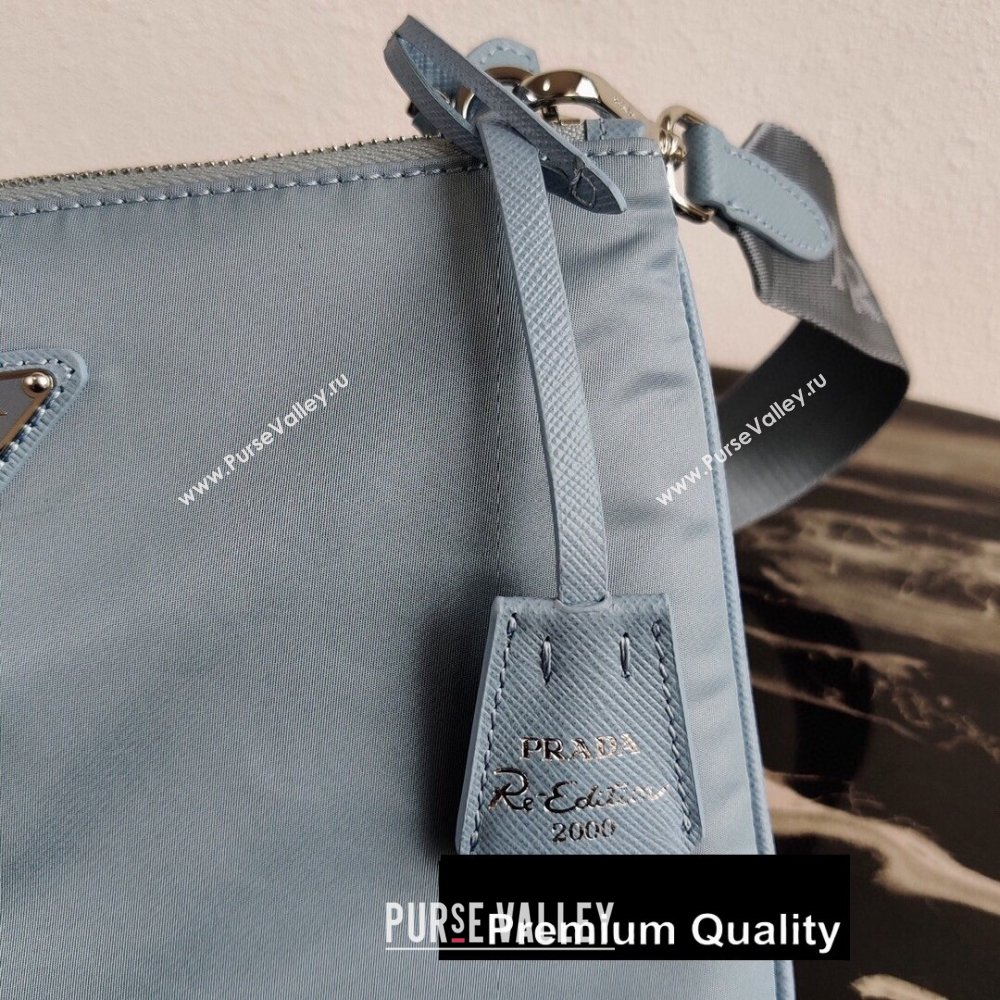 Prada Nylon Re-Edition 2000 Shoulder Bag 1BH046 Sky Blue 2020 (ziyin-20080413)