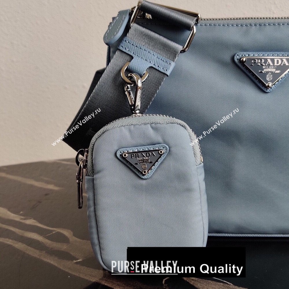 Prada Nylon Re-Edition 2000 Shoulder Bag 1BH046 Sky Blue 2020 (ziyin-20080413)