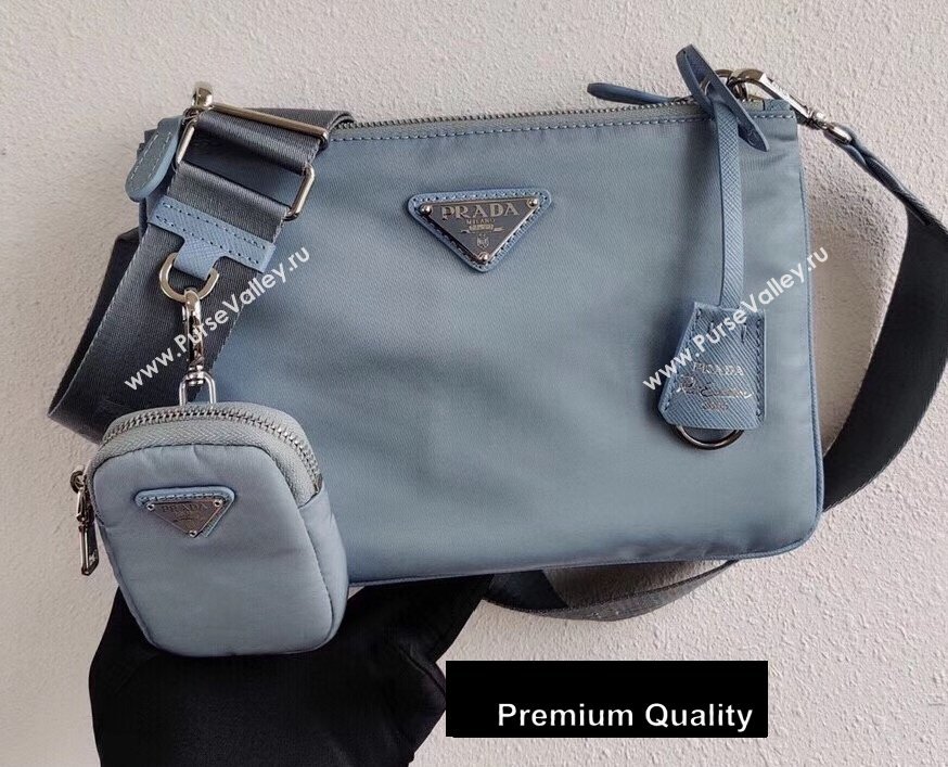 Prada Nylon Re-Edition 2000 Shoulder Bag 1BH046 Sky Blue 2020 (ziyin-20080413)