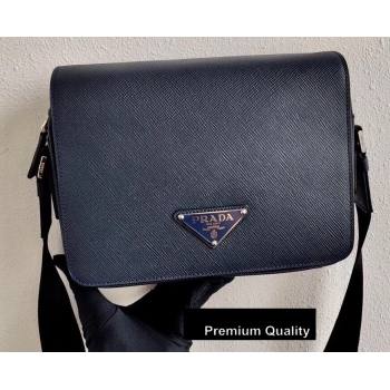 Prada Saffiano Leather Shoulder Bag with Strap 2VD038 Dark Blue 2020 (ziyin-20080409)