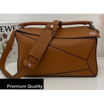 Loewe Large Puzzle Bag in Classic Calfskin Brown (nana-20080511)