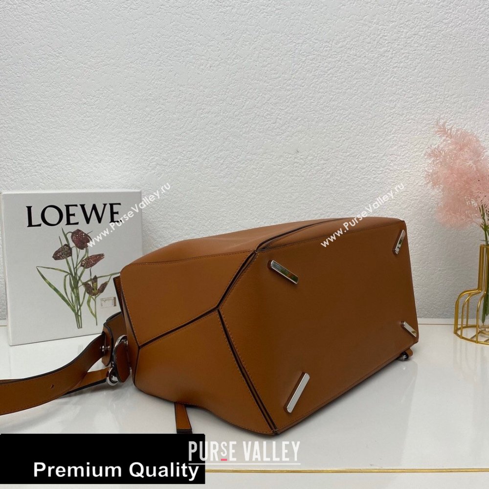 Loewe Large Puzzle Bag in Classic Calfskin Brown (nana-20080511)