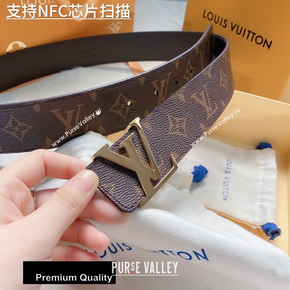 Louis Vuitton Width 4cm LV Initiales Belt LV39 (senjia-20081039)