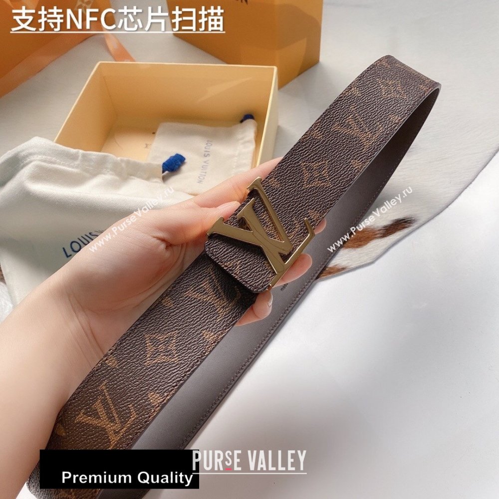 Louis Vuitton Width 4cm LV Initiales Belt LV39 (senjia-20081039)