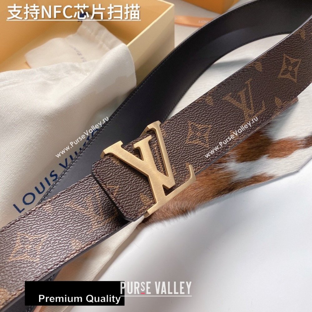 Louis Vuitton Width 4cm LV Initiales Belt LV41 (senjia-20081041)