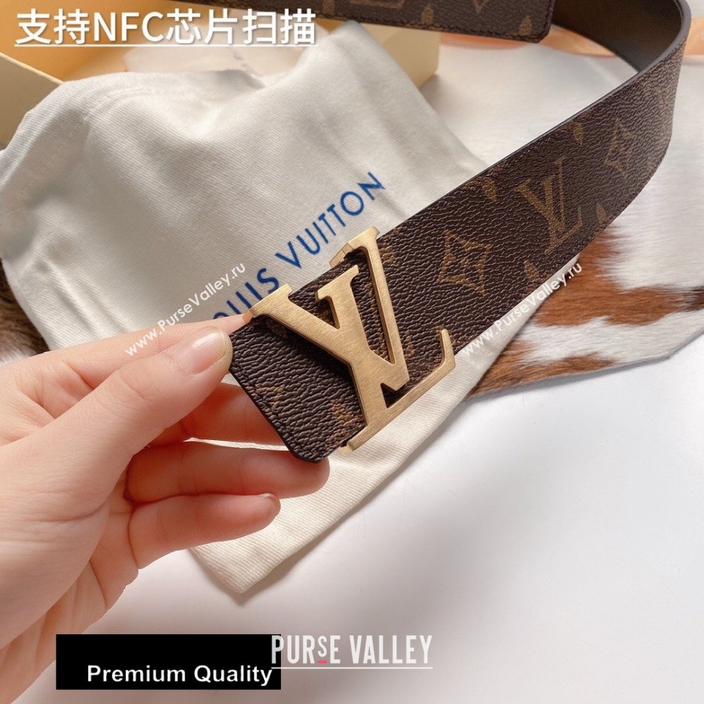 Louis Vuitton Width 4cm LV Initiales Belt LV41 (senjia-20081041)